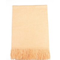 Кашемировый шарф палантин персикового цвета