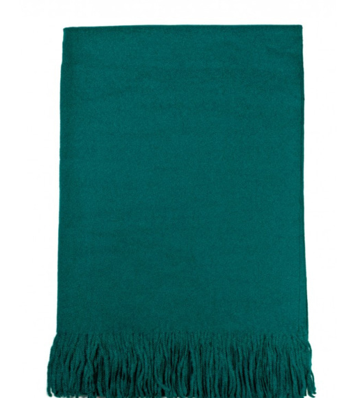 Кашемировый шарф палантин зеленого цвета