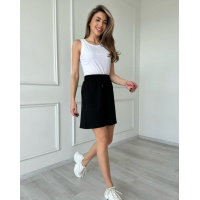 Черные трикотажные шорты на резинке