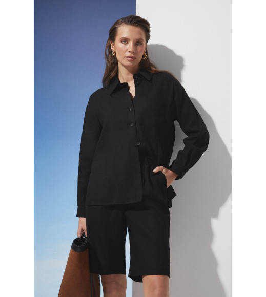 Черные женские шорты бермуды Seventeen 2269.6328