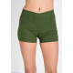 Серо-зеленые короткие шорты из хлопка-стрейч под джинс