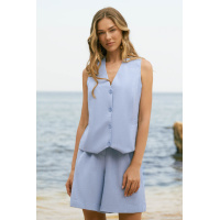 Голубые женские шорты Seventeen 2183.6036