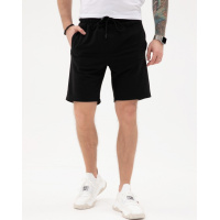 Черные трикотажные шорты с тремя карманами