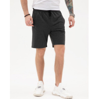 Темно-серые трикотажные шорты с тремя карманами