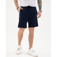 Синие трикотажные шорты с тремя карманами