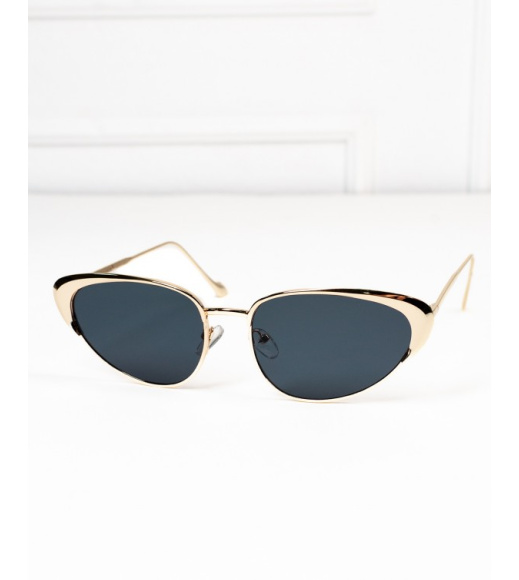 Черно-золотые футуристические очки