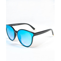 Чорні окуляри із синіми дзеркальними лінзами