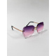 Розовые очки-бабочки со стразами