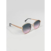 Солнцезащитные очки с золотой оправой и градиентом