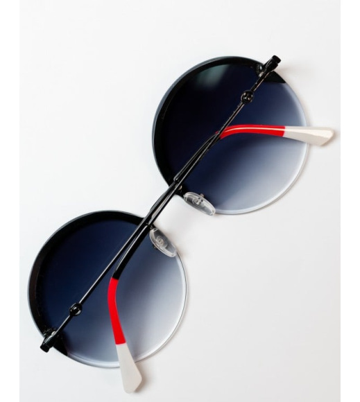 Черные круглые солнцезащитные очки
