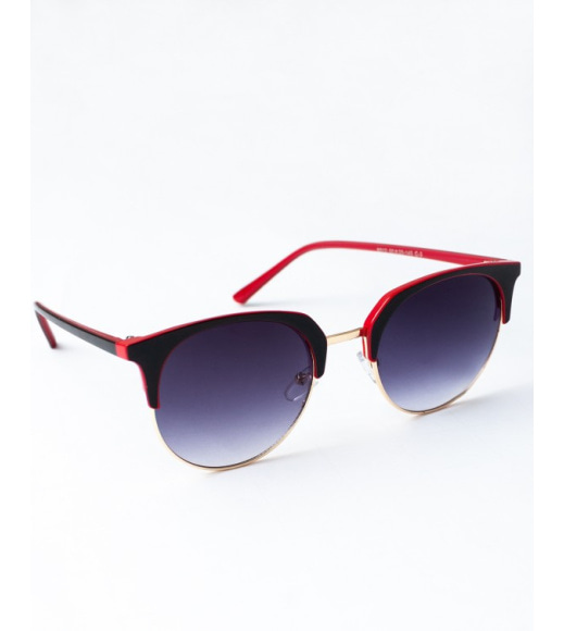 Черно-красные солнцезащитные очки
