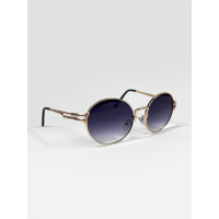 Золотые очки круглой формы с пружинками