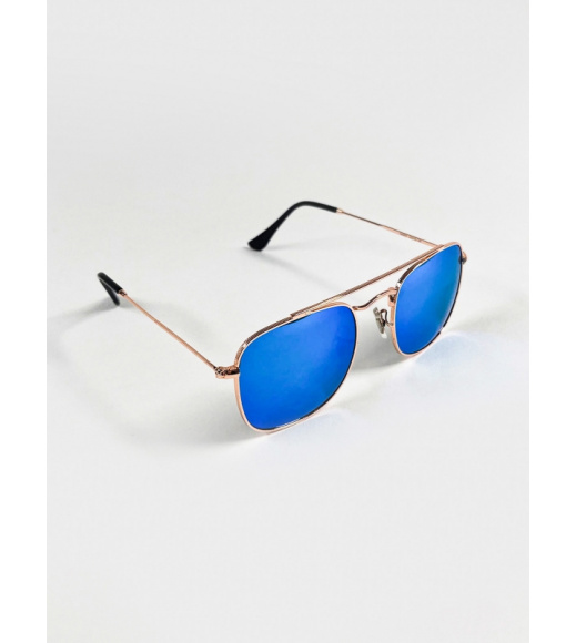 Зеркальные солнезащитные очки с перемычкой