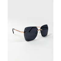 Черные очки-бабочки со стразами