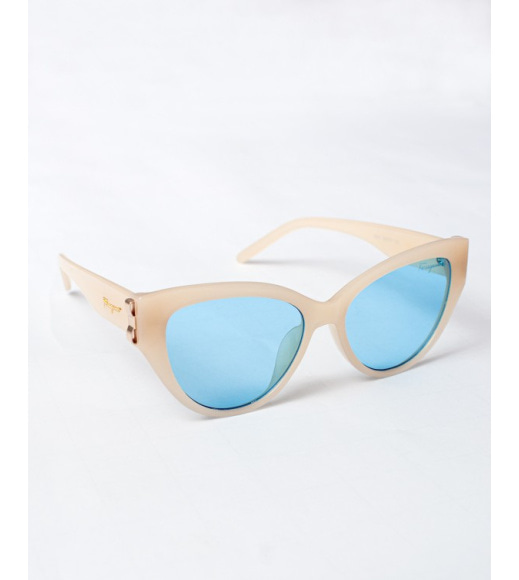 Солнцезащитные очки кошечки с голубыми линзами