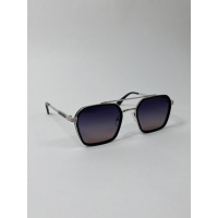 Черно-серебряные солнцезащитные очки с перемычкой