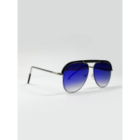 Темно-синие солнцезащитные очки с вставкой