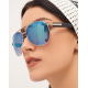 Солнцезащитные очки авиаторы с синими стеклами