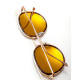 Солнцезащитные очки с леопардовой оправой