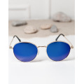 Круглые очки с синими стеклами