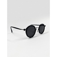 Черные круглые очки в ретро стиле