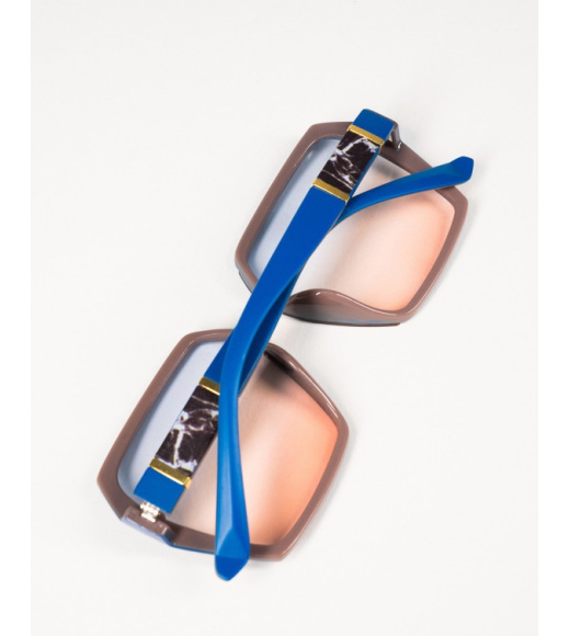 Синие солнцезащитные очки с градиентом