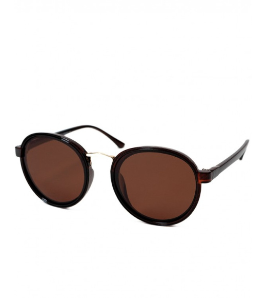 Солнцезащитные очки темно-коричневого цвета