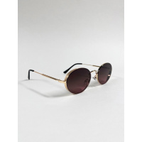 Овальные солнцезащитные очки с градиентом