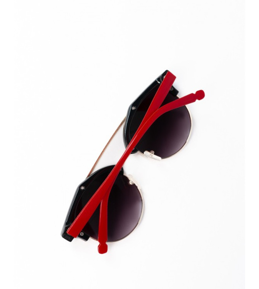 Черно-красные очки клабмастеры