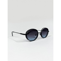 Черные овальные очки с градиентом