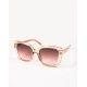 Розовые солнцезащитные очки в ретро стиле