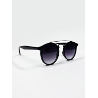 Черные круглые очки с перемычкой