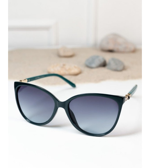 Бирюзовые солнцезащитные очки кошечки
