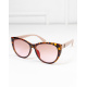 Леопардовые солнцезащитные очки с розовыми дужками