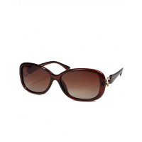 Темно-коричневые очки с овальной оправой