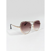 Темно-коричневые солнцезащитные очки в ретро стиле