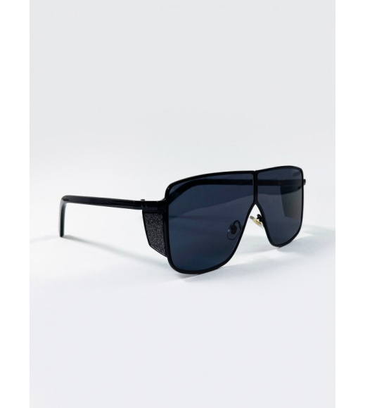 Черные солнцезащитные очки-маска