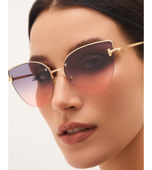 Солнцезащитные очки кошечки с коричневыми линзами