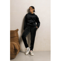 Черный женский велюровый спортивный костюм Seventeen 2116.5513