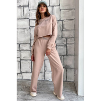 Кофейный женский спортивный костюм Seventeen 1730.4618