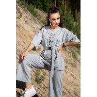 Серый женский спортивный костюм с штанами Seventeen 1365.4126