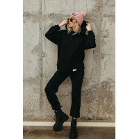 Черный женский спортивный костюм Seventeen 2021.5246