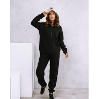 Черный теплый костюм из батальной серии