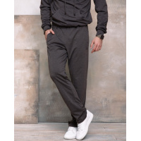 Темно-серые трикотажные штаны прямого кроя