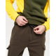 Утепленные брюки карго цвета хаки