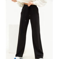 Черные широкие брюки со стрелками