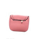 Рожева округла сумочка з перекидом