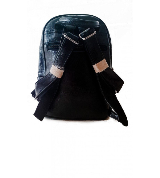 Чорний жіночий рюкзак з довгими китицями