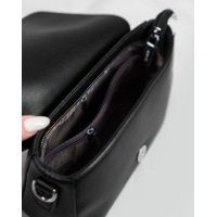 Чорна маленька сумочка крос-боді з еко-шкіри