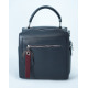 Темно-сіра каркасна квадратна сумка-валізка